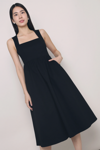 Lindy Sleeveless Midaxi Dress Black