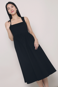 Lindy Sleeveless Midaxi Dress Black