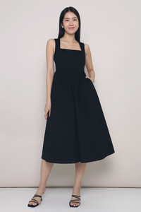 Lindy Sleeveless Midaxi Dress Black