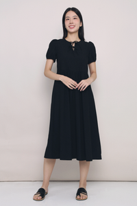 Love Bow Midaxi Dress Black