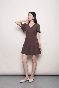 Love Story Dropwaist Dress Brown (Backorder)