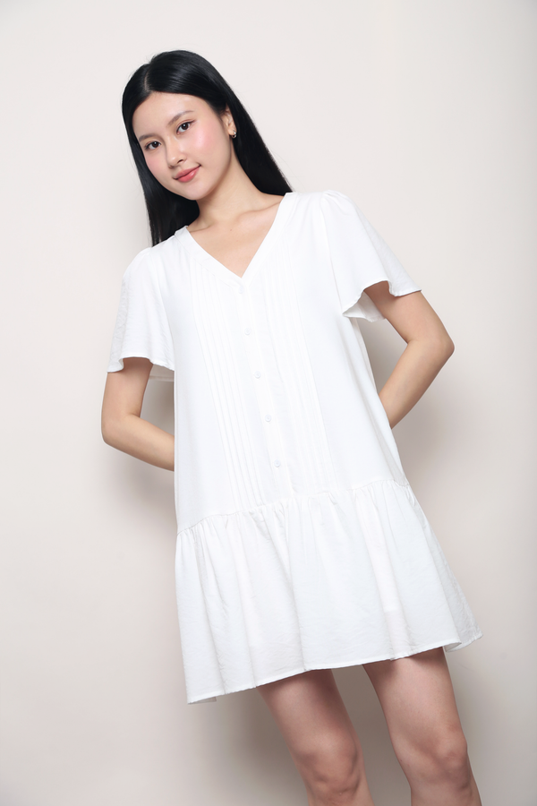 Love Story Dropwaist Dress White (Backorder)