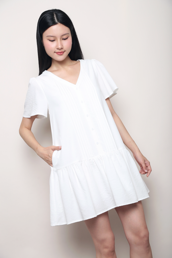 Love Story Dropwaist Dress White (Backorder)