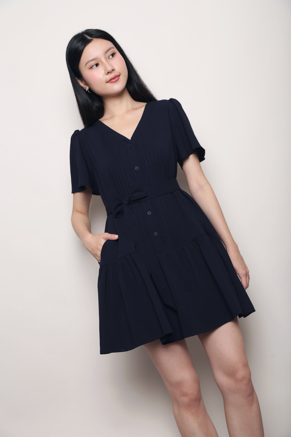 Love Story Dropwaist Dress Navy (Backorder)