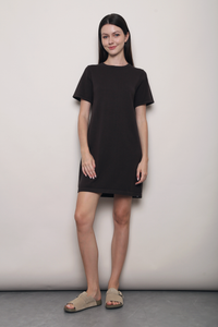 Low Key Shift Knit Dress Brown