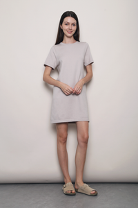 Low Key Shift Knit Dress Greige