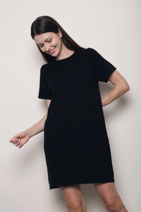Low Key Shift Knit Dress Black