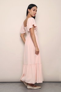 Lumiere Sweetheart Midaxi Dress Blush Pink