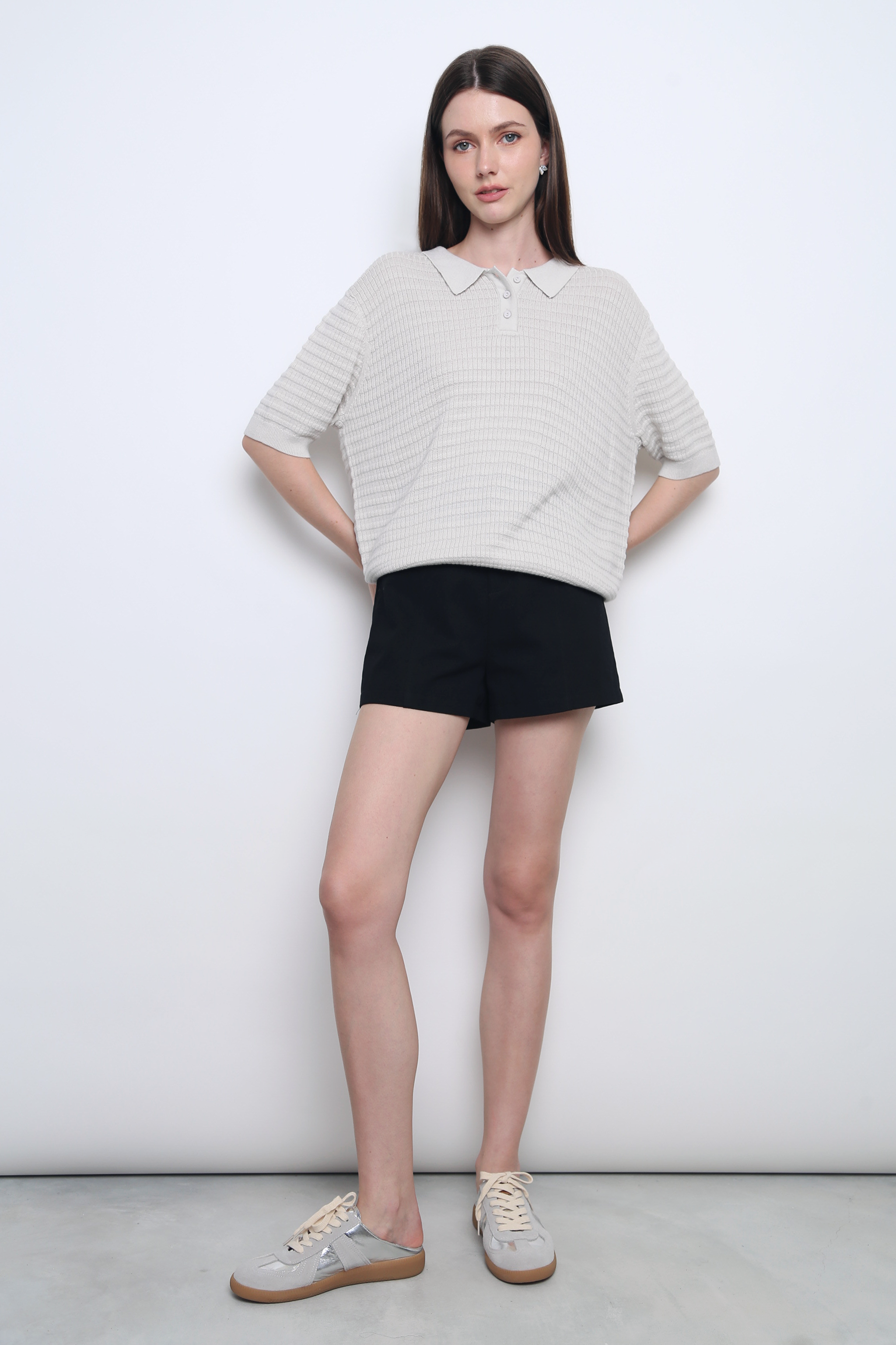 Capri Cotton Shorts Black (Backorder)