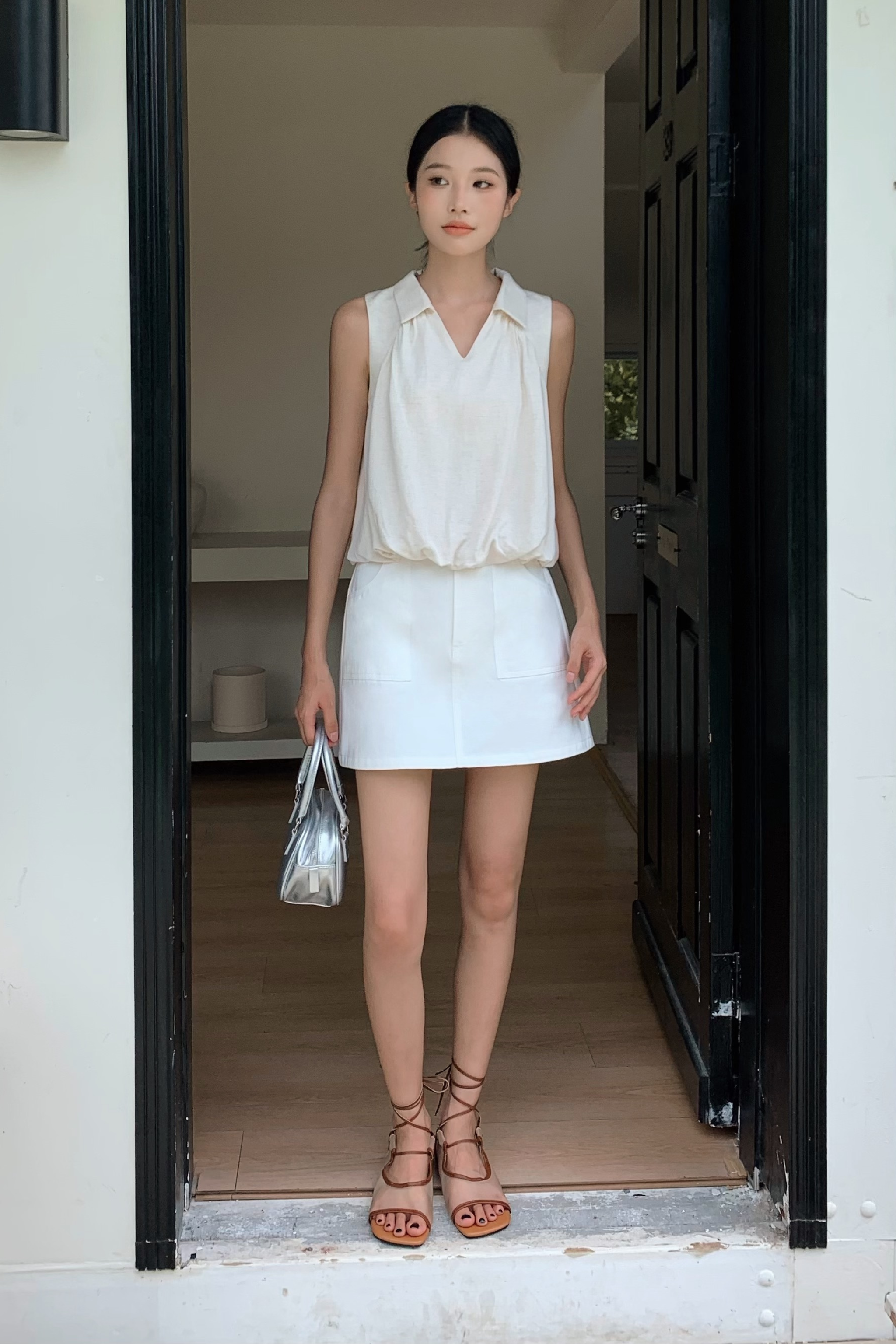 Scout Pocket Skorts White
