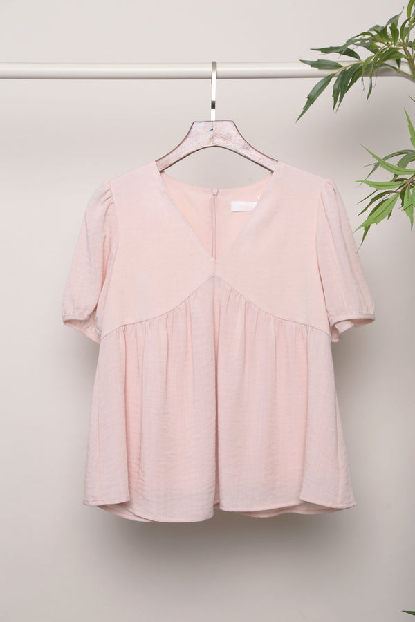 Modern Babydoll Blouse Blush (Restock II)