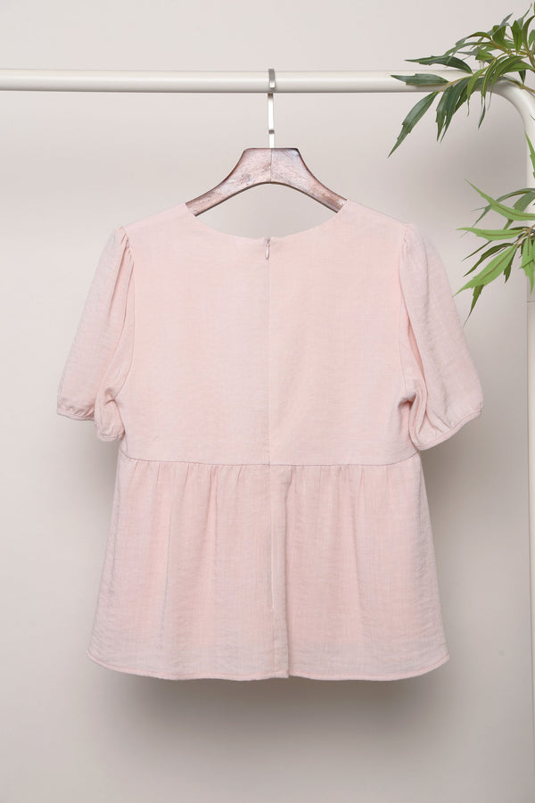 Modern Babydoll Blouse Blush (Restock II)