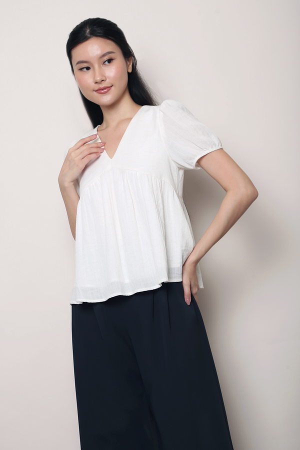 Modern Babydoll Blouse Linen (Restock II)