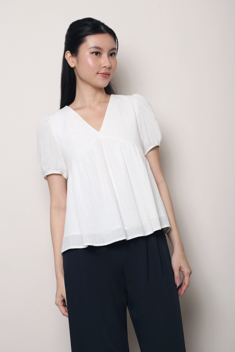 Modern Babydoll Blouse Linen (Backorder II)