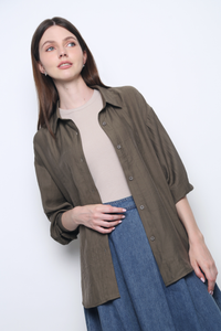 Modi Crepe Shirt Khaki