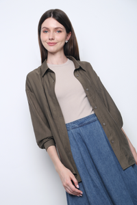 Modi Crepe Shirt Khaki