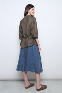 Modi Crepe Shirt Khaki