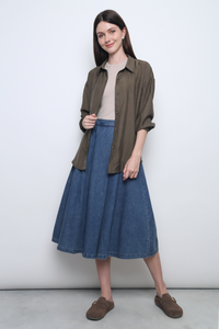 Modi Crepe Shirt Khaki