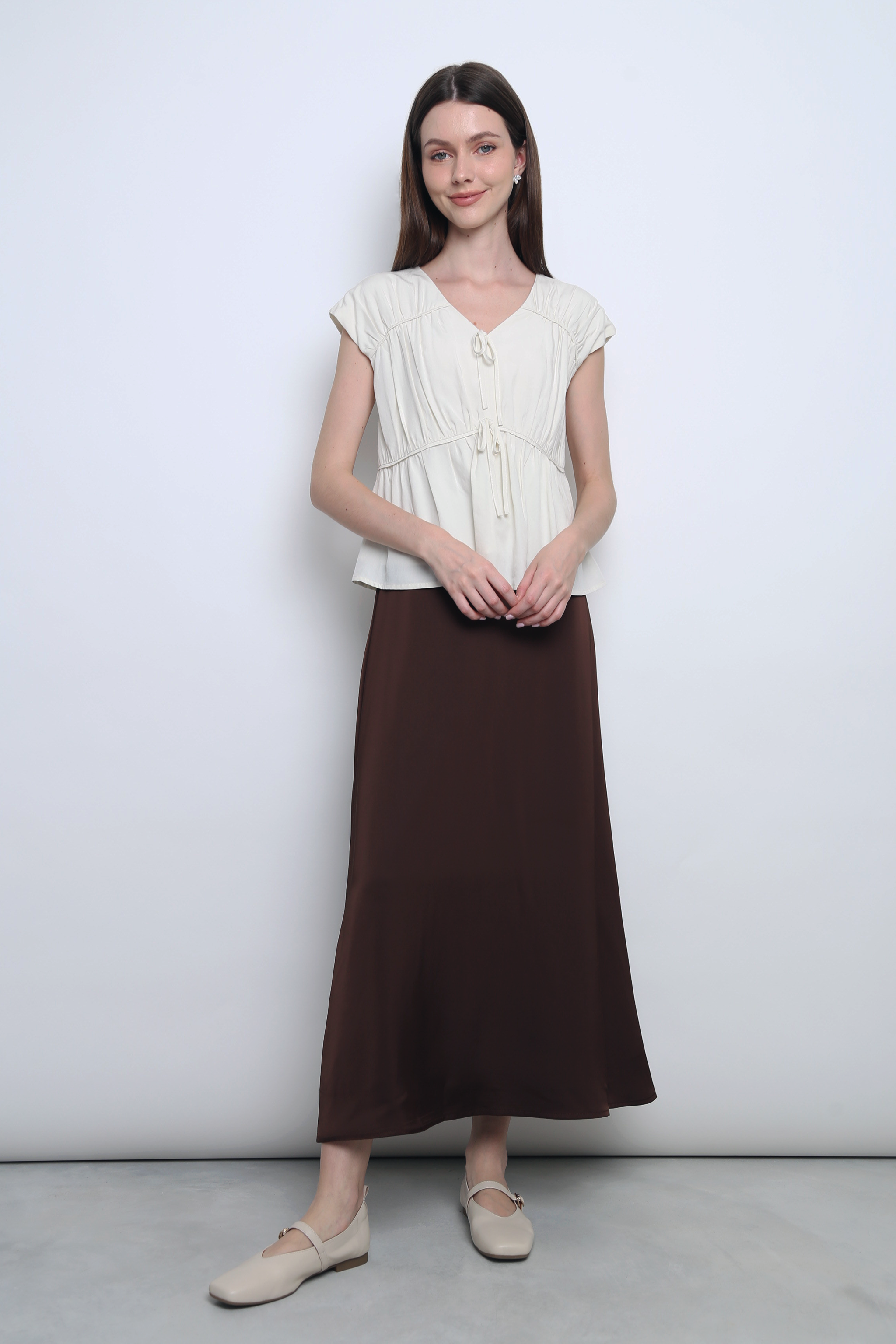 Petite Moon Dance Maxi Skirt Velvet Truffle (Restock)