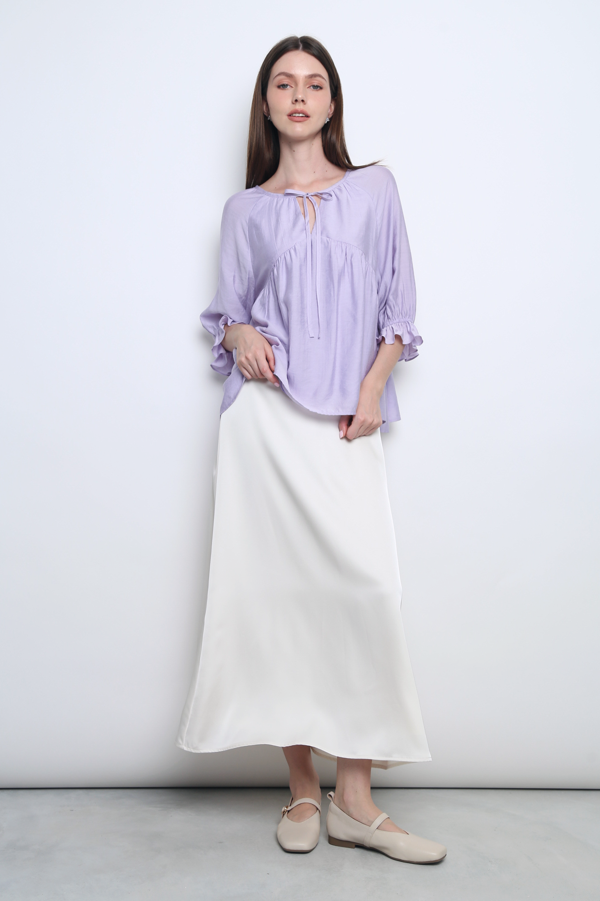 Petite Moon Dance Maxi Skirt Ivory (Restock)