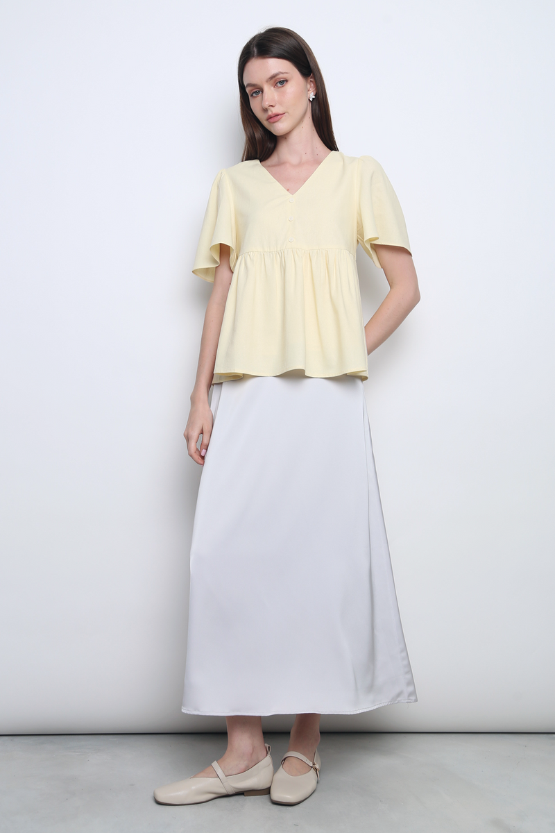 Petite Moon Dance Maxi Skirt Platinum (Restock)