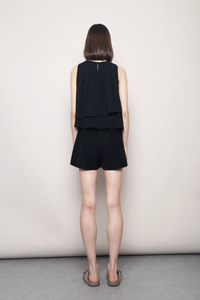 Noosa Breezy Tiered Blouse Black