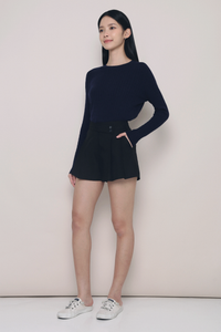 Odette Cable Knit Sweater Navy