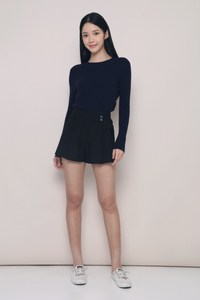 Odette Cable Knit Sweater Navy