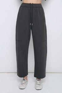 Off Duty Barrel Pants Charcoal Grey