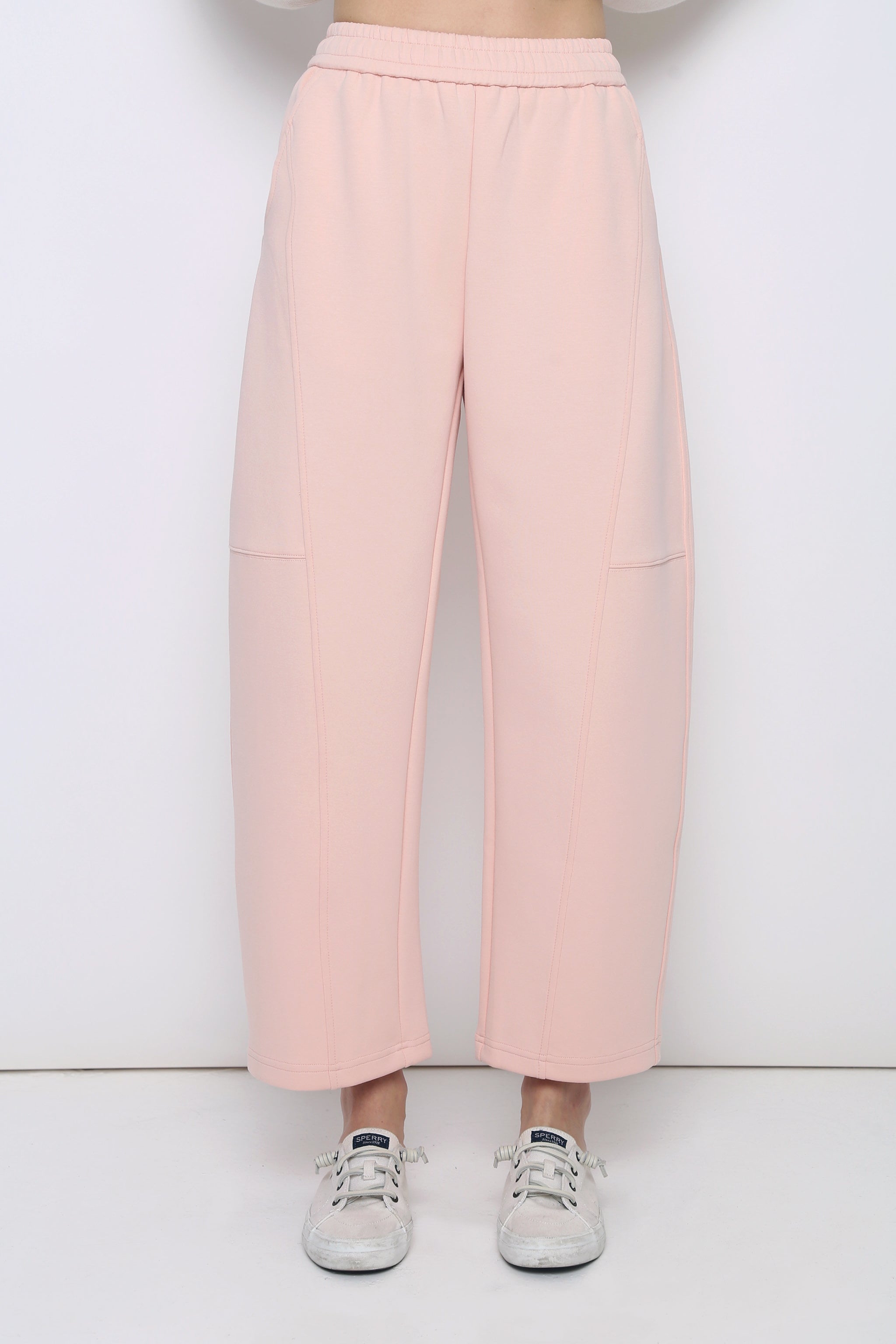 Off Duty Barrel Pants Powder Blush