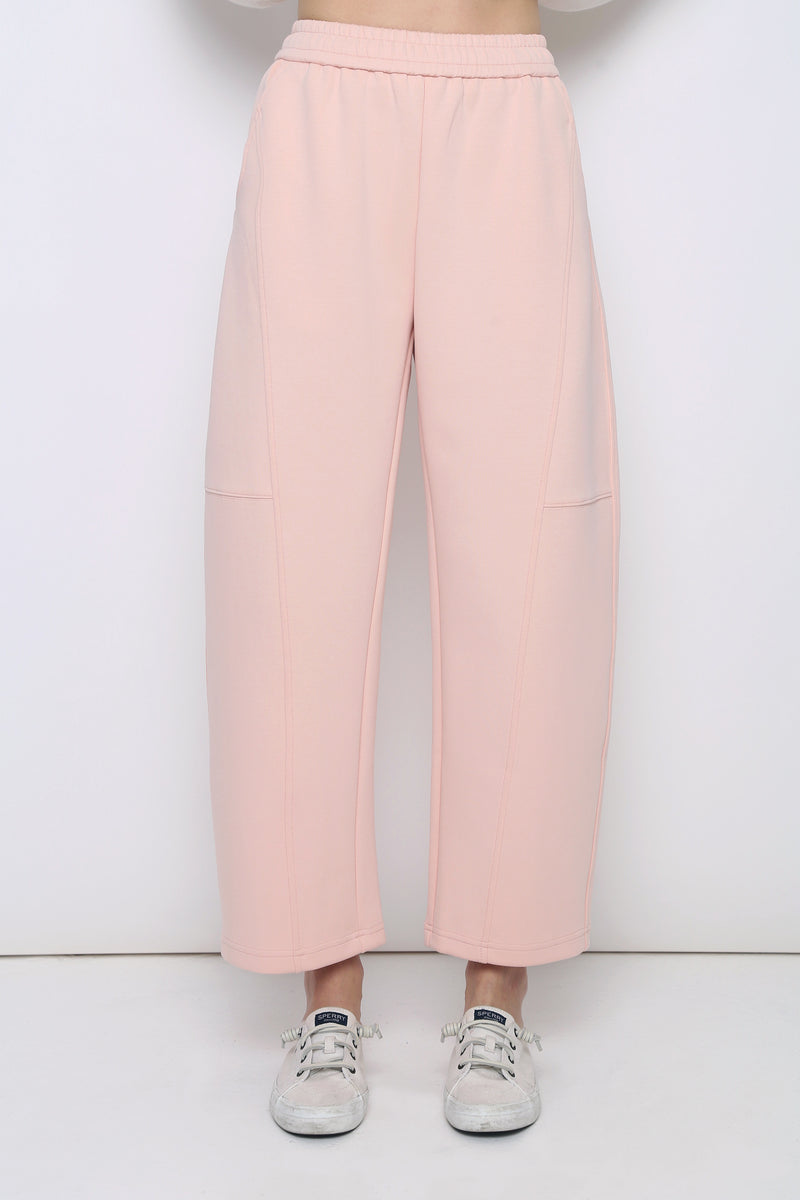 Off Duty Barrel Pants Powder Blush