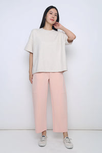 Off Duty Barrel Pants Powder Blush