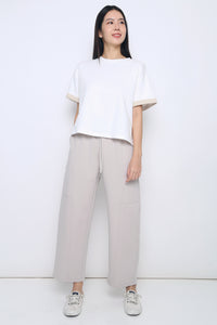 Off Duty Barrel Pants Taupe