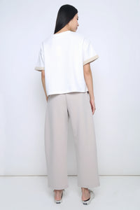 Off Duty Barrel Pants Taupe