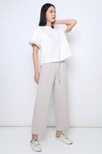 Off Duty Barrel Pants Taupe