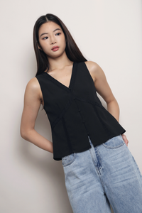 Perfect Form Lace Shift Blouse Black