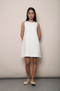 Perla Shift Dress White