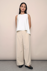 Power Hour Wide Leg Pants Ivory