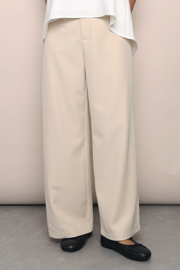 Power Hour Wide Leg Pants Ivory