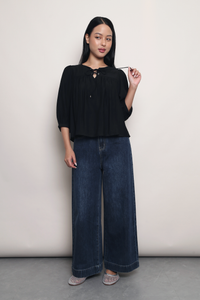Pulling Strings Blouse Black