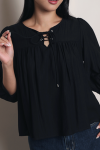 Pulling Strings Blouse Black
