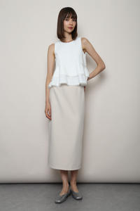 Quiet Lace Sleeveless Top White