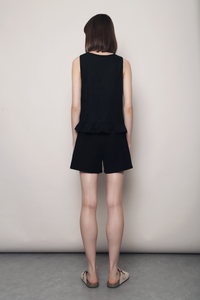 Ribbon Reverie Top Black
