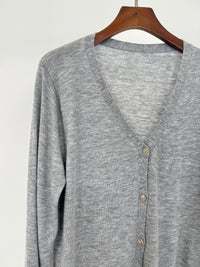 Ronna Soft Knit Cardigan Light Grey