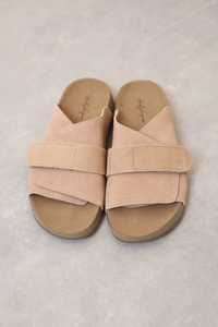 Saddle Strap Sandals Nude Blush