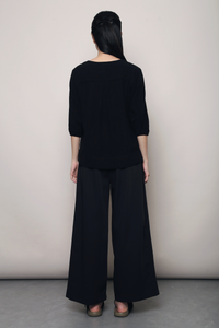 Salt Air Linen Shirt Black