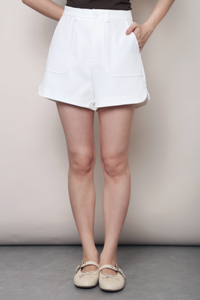 Saunders Pocket Shorts White