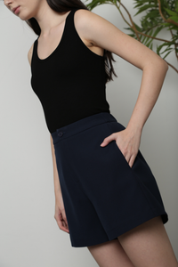 Signature Mom Shorts Navy (Restock)