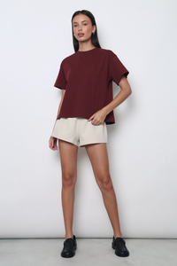 Simpleton Babydoll Tee Merlot (Restock)