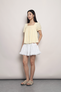Simply Square Gathered Top Daffodil Yellow